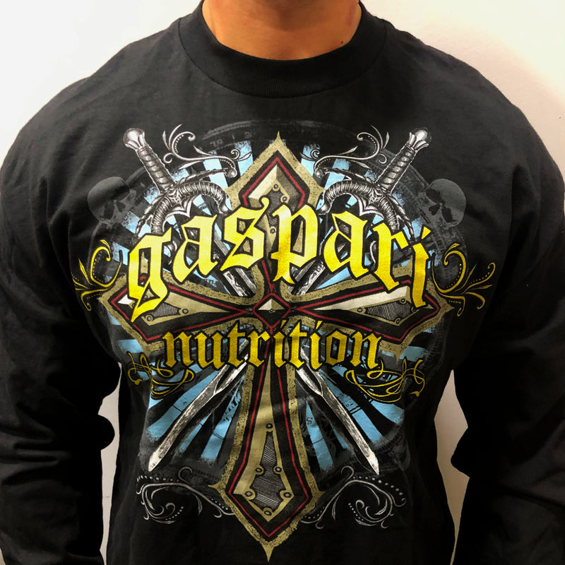 Gaspari | Long Sleeve Shirt Black 'Crossing Swords'