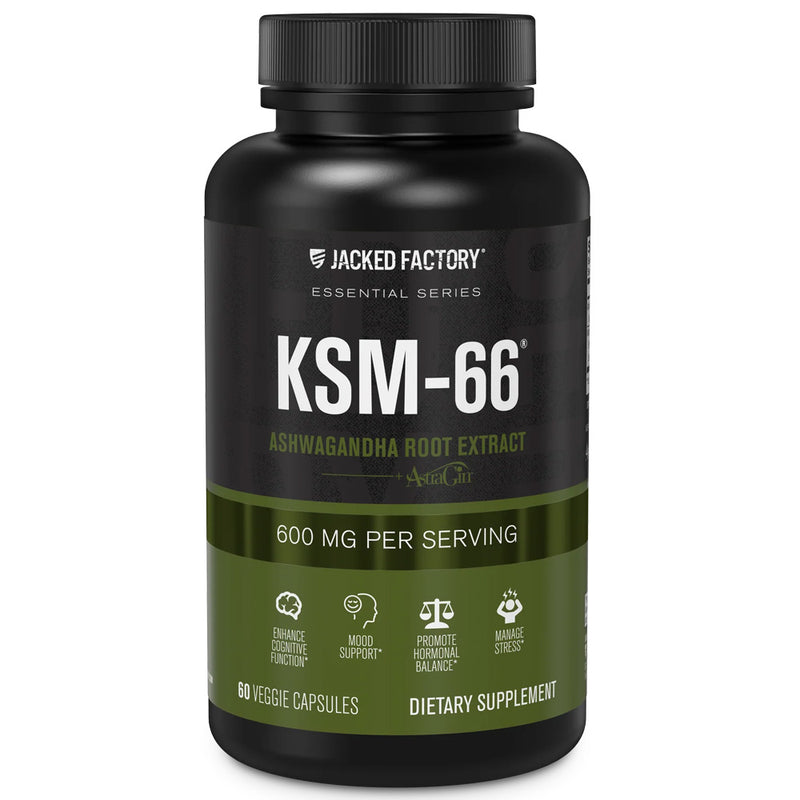 Jacked Factory |  KSM-66 Ashwagandha 600mg (60 Vcaps)
