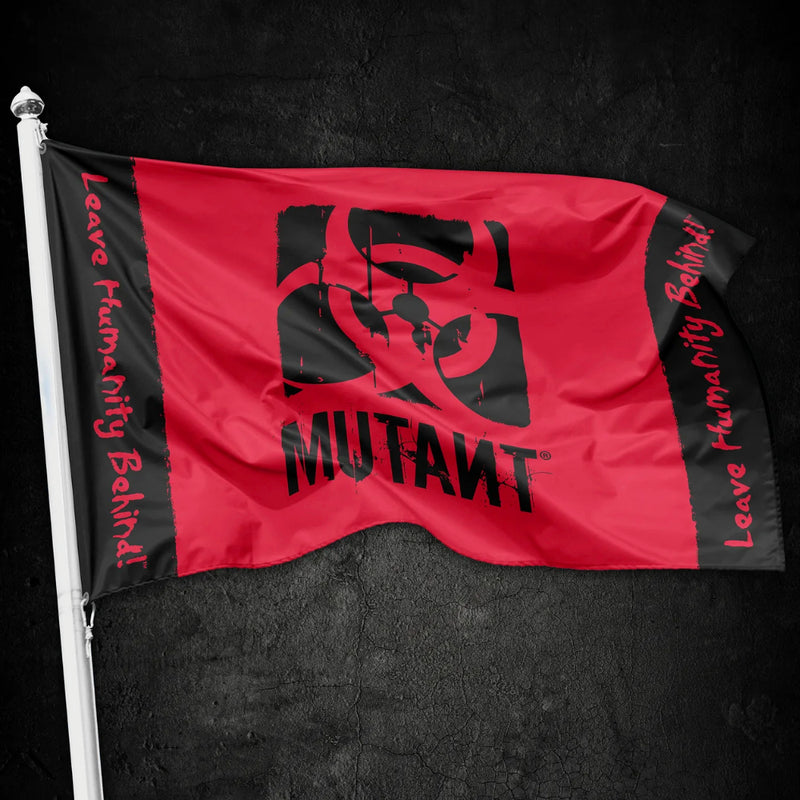 MUTANT | Gym Flag / Banner 'LEAVE HUMANITY BEHIND'