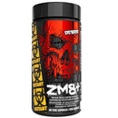 Supplement container with red and black design featuring a skull andMutant branding on a white background.