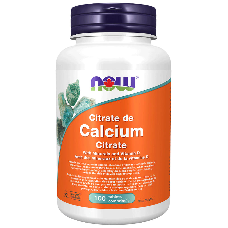 NOW Foods | Calcium Citrate with Minerals & Vitamin D (100 Tabs)