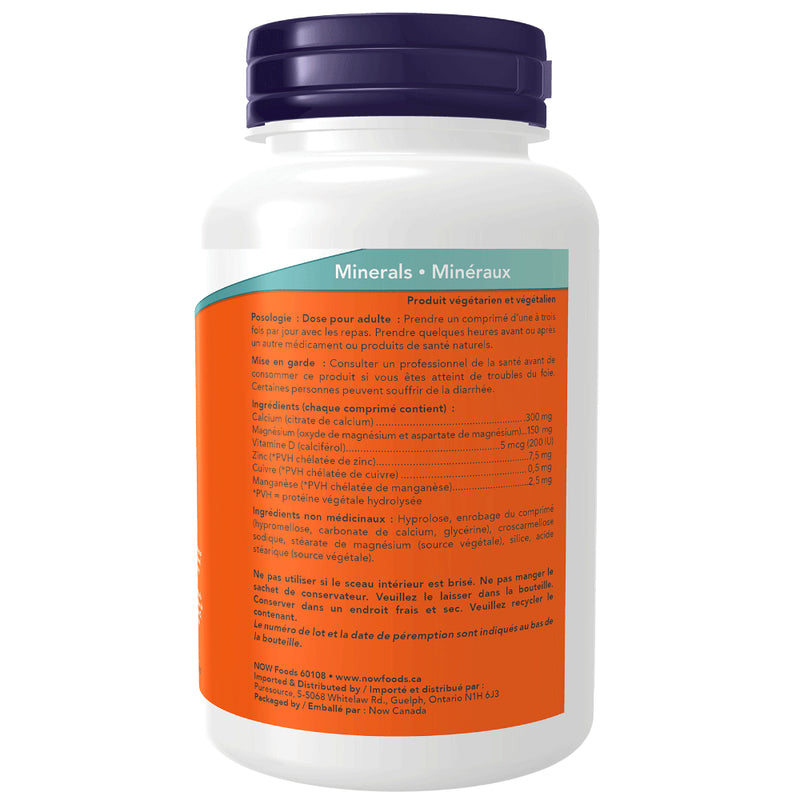 NOW Foods | Calcium Citrate with Minerals & Vitamin D (100 Tabs)