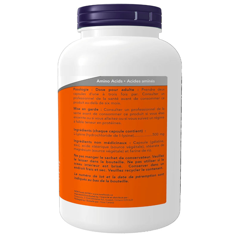 NOW Foods | L-Lysine 500 mg (250 Tablets)