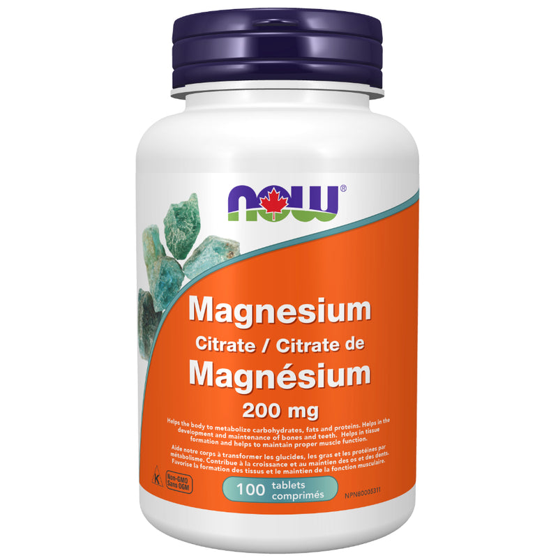 NOW Foods | Magnesium Citrate 200 mg (100 Tabs)