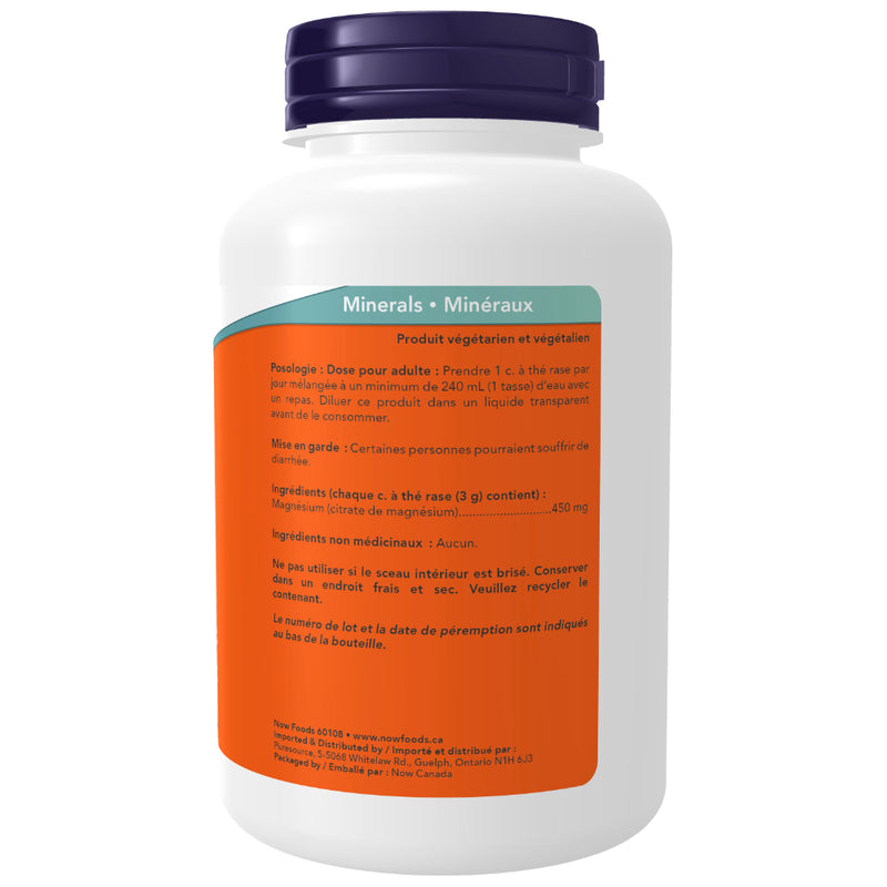 NOW Foods | Magnesium Citrate Powder (227 g)