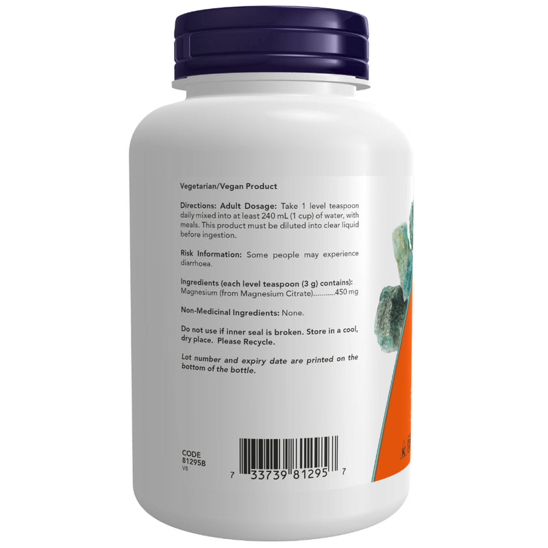 NOW Foods | Magnesium Citrate Powder (227 g)