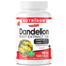 Nutridom Dandelion Root Extract 10X supplement bottle on a white background