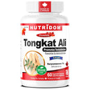Nutridom Tongkat Ali supplement bottle on a white background