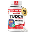 Nutrdom Tudca with Choline supplement bottle on a white background