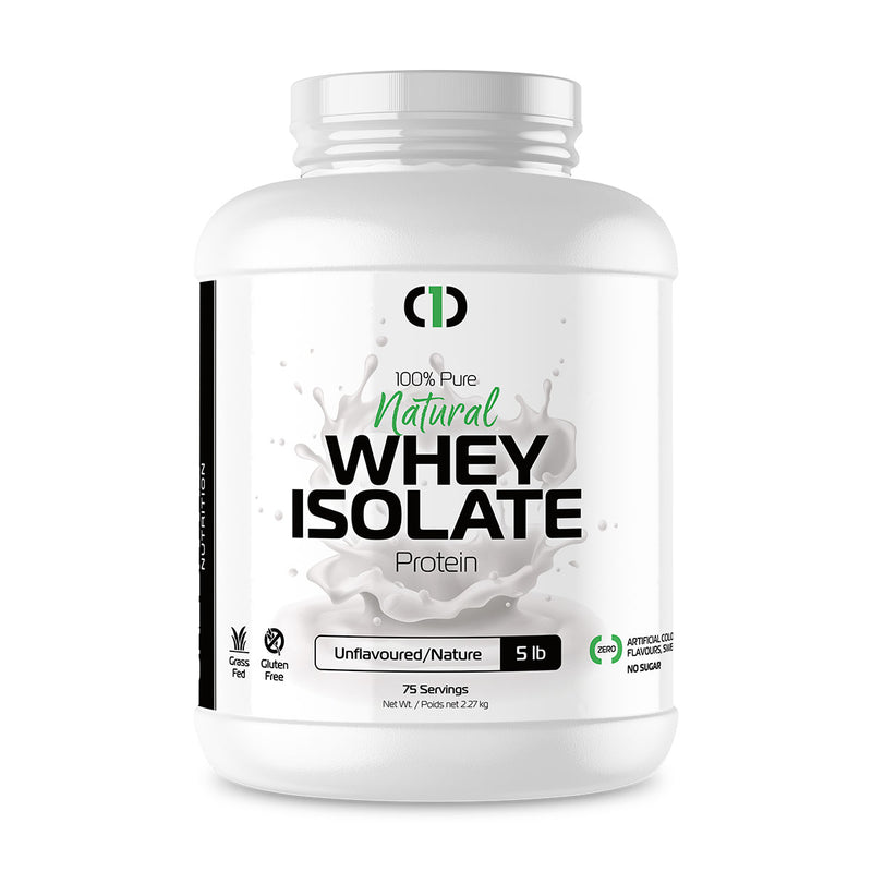 OneBrand 100% Natural Whey Isolate (5 lb) | Unflavoured