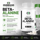 One Brand Nutrition | Beta-Alanine (500 g) 166 servings | Vegan