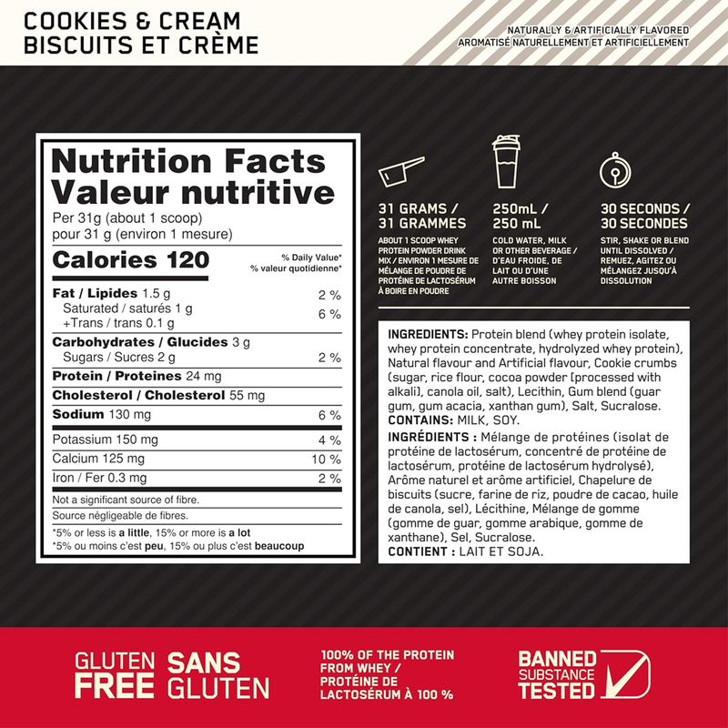 Optimum Nutrition | Gold Standard 100% Whey Protein (5 lb)