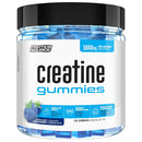 Protein source creatine gummies container on a white background