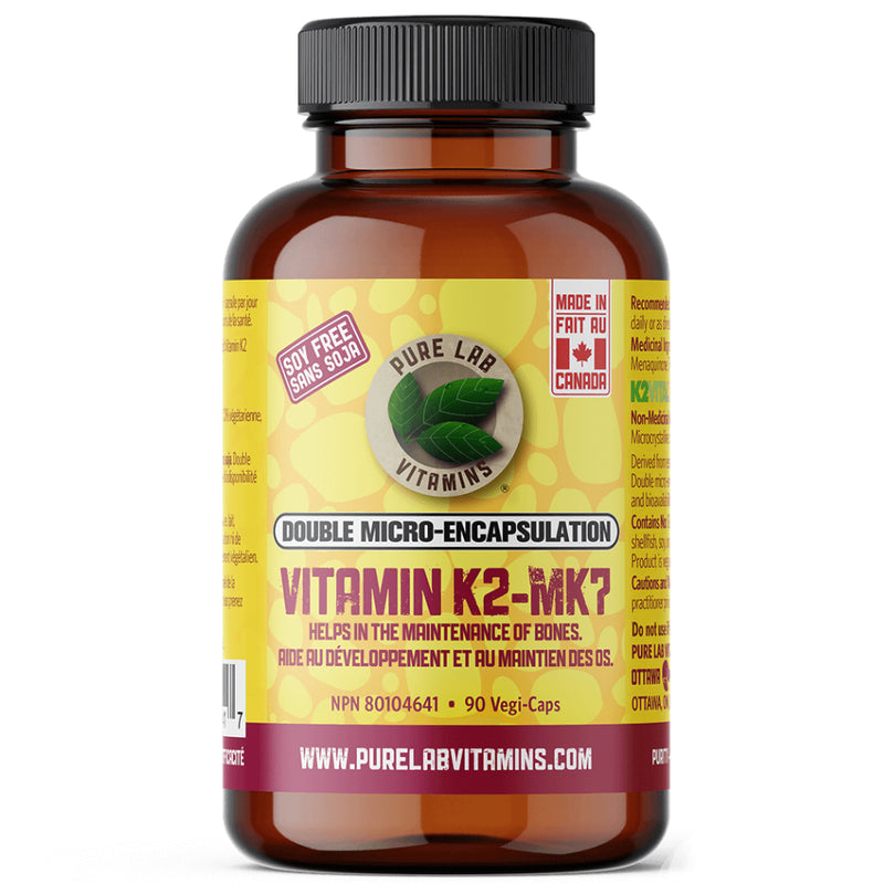 Pure Lab Vitamins | Vitamin K2 120 mcg (90 Vegi-Caps)