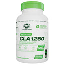Supplement bottle labeled 'CLA 1250' with green cap on a white background