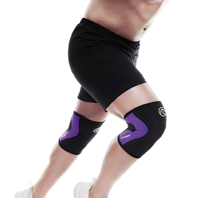 Rehband | RX Knee Support 5mm (105230) Unisex Black/Purple | Sold in Singles