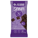 Packaging of SANA Chocolaty Bars showing the product name, a picture of the chocolate bars, and benefits like '0g of sugar', 'No added sugar', 'Keto friendly', along with the weight of 75g.