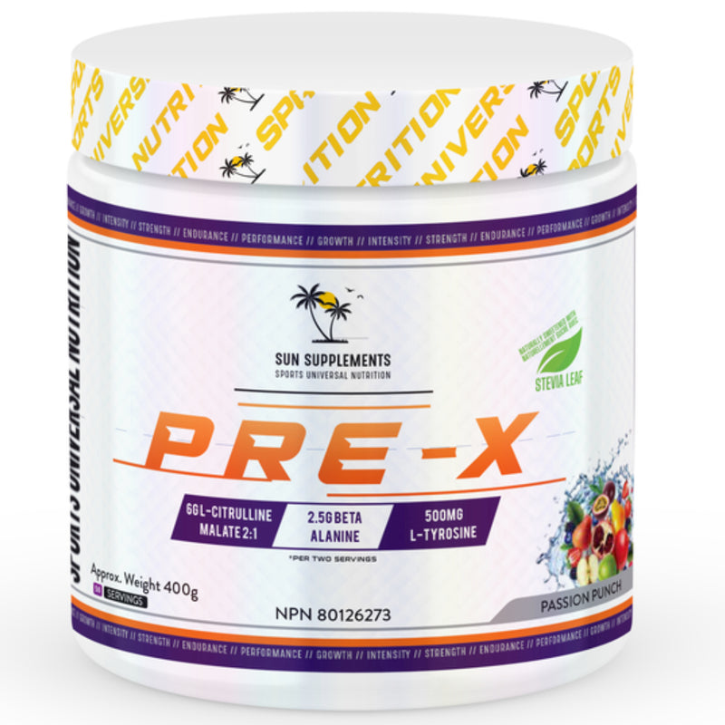 Sun Supplements | Pre-X / Pre-Workout (50 Servings)