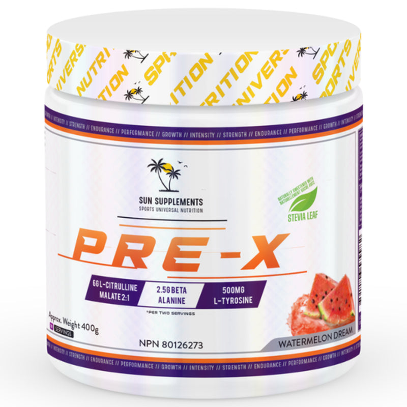 Sun Supplements | Pre-X / Pre-Workout (50 Servings)