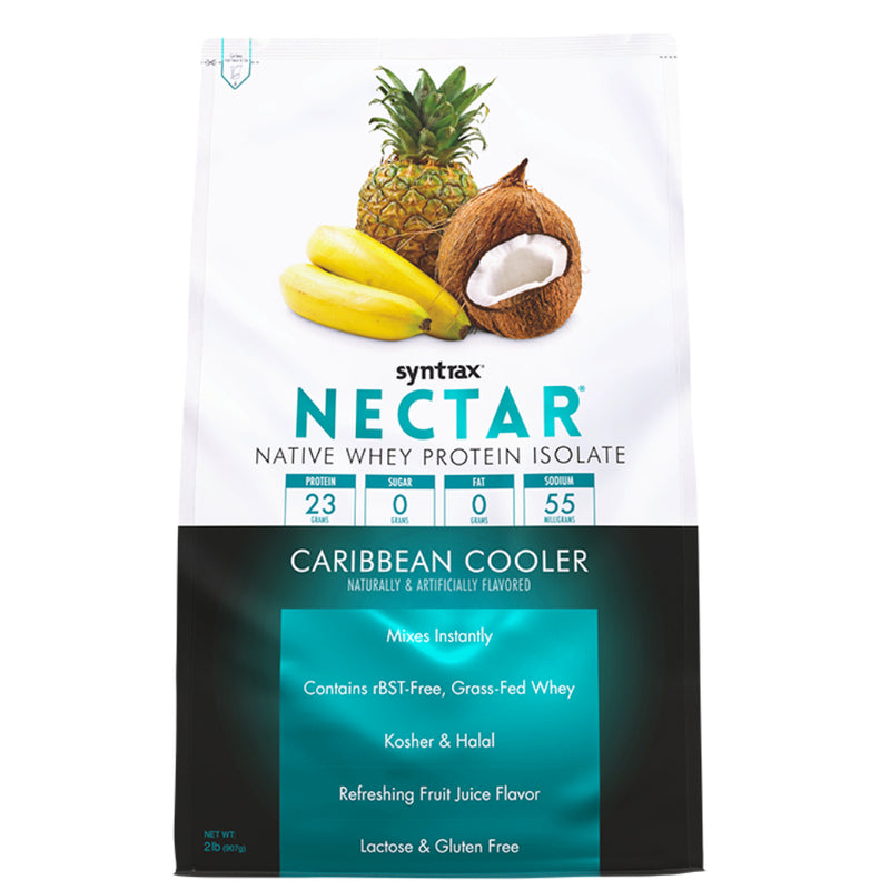 Buy Now! Nectar Whey Protein Isolate (2 lbs) Caribbean cooler. Nectar once and for all breaks the mold by combining Promina™, the highest-quality whey protein isolate ever developed, with a flavoring system so fruitilicious that you will never drink a different whey protein shake again.