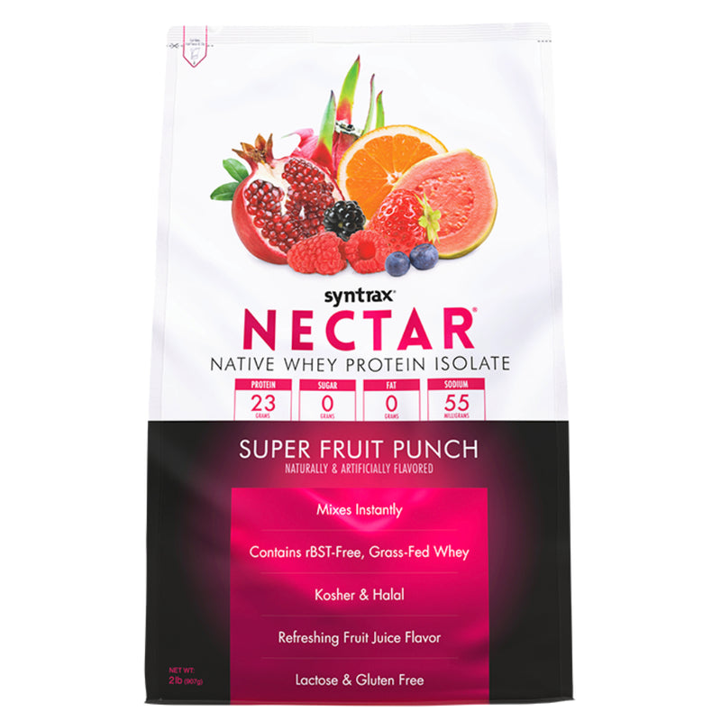 Buy Now! Nectar Whey Protein Isolate (2 lbs) Super Fruit Punch. Nectar once and for all breaks the mold by combining Promina™, the highest-quality whey protein isolate ever developed, with a flavoring system so fruitilicious that you will never drink a different whey protein shake again.