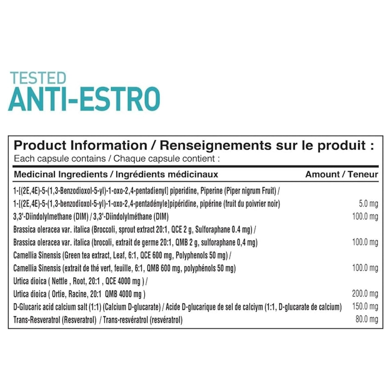 Tested Nutrition | Anti-Estro (60 Vegan Caps)
