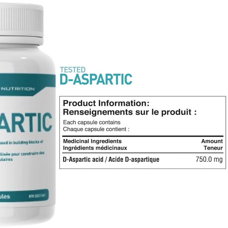 Tested Nutrition | (DAA) D-Aspartic Acid (120 caps)