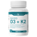 Tested Nutrition | D3+K2 (240 Softgels)