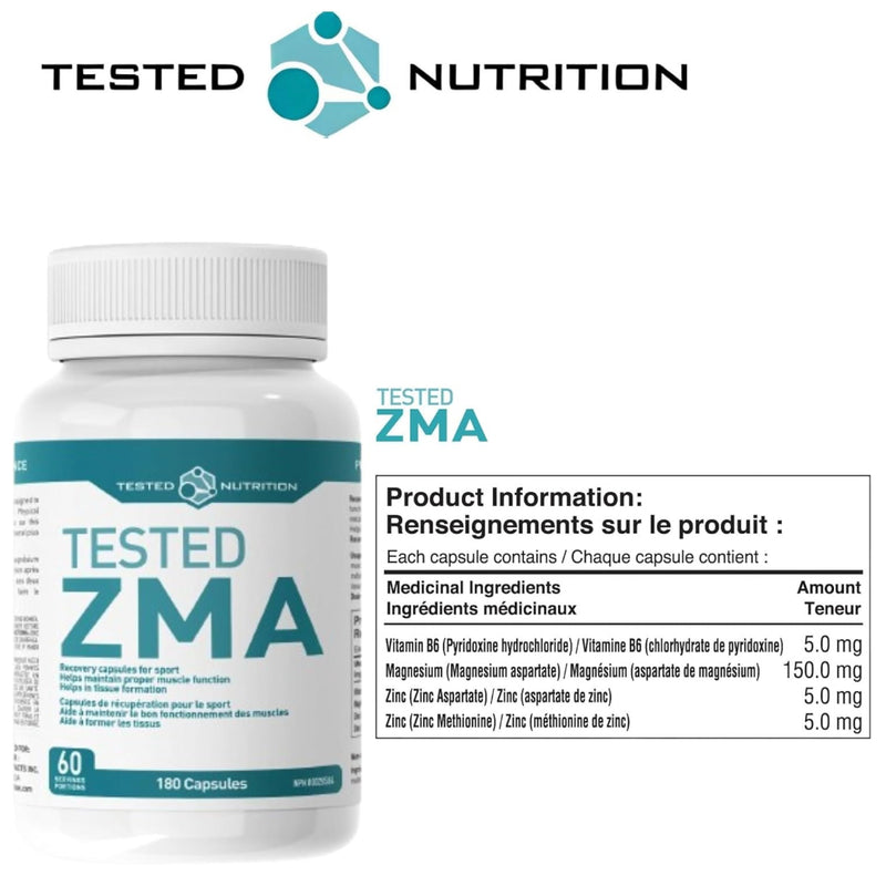Tested Nutrition | ZMA (180 Caps)