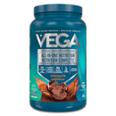 A container of Vega All-in-One Nutrition in Berry Blast flavor, highlighting its plant-based protein and comprehensive nutrition benefits.