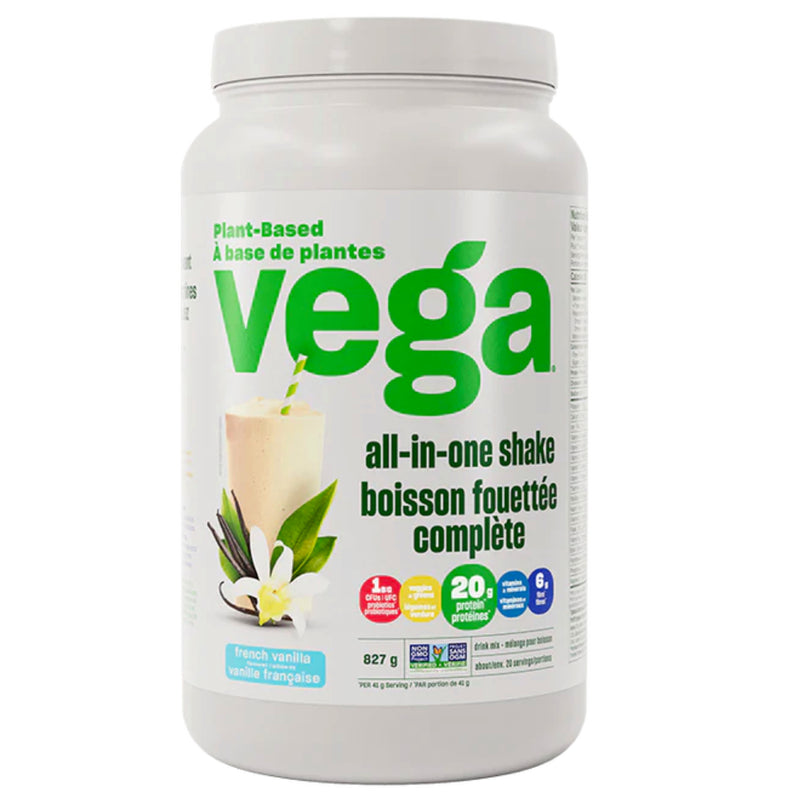 Vega One (20 Servings) | All-in-One Nutritional Shake French Vanilla | Vega Supplements
