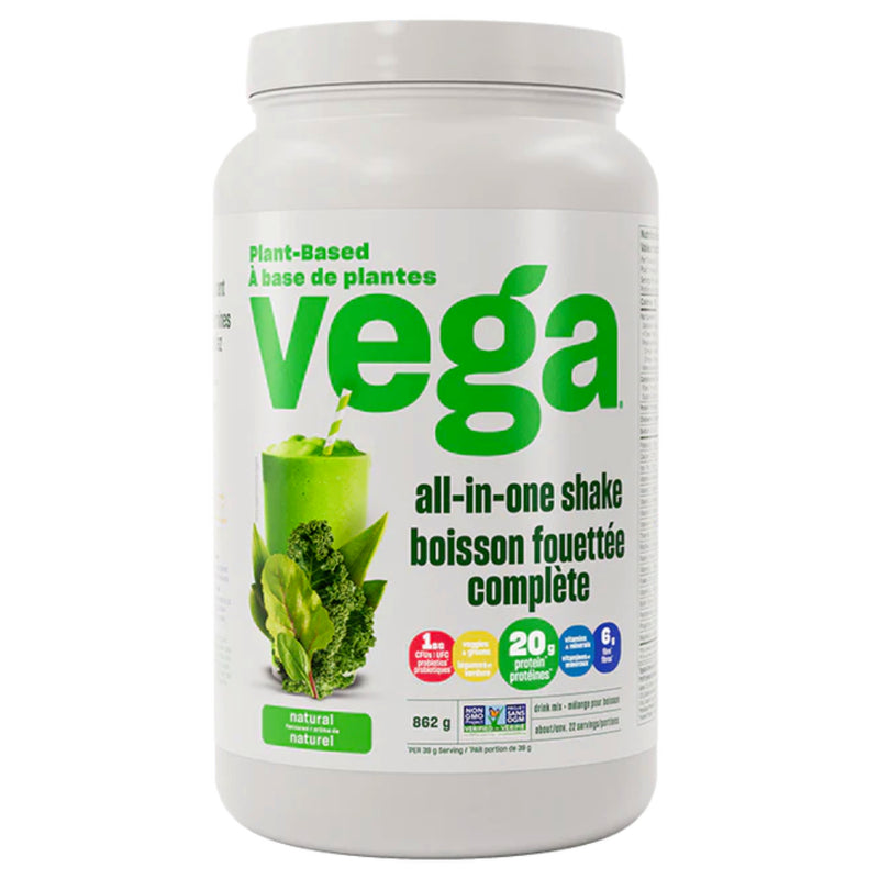 Vega One (20 Servings) | All-in-One Nutritional Shake Natural | Vega Supplements