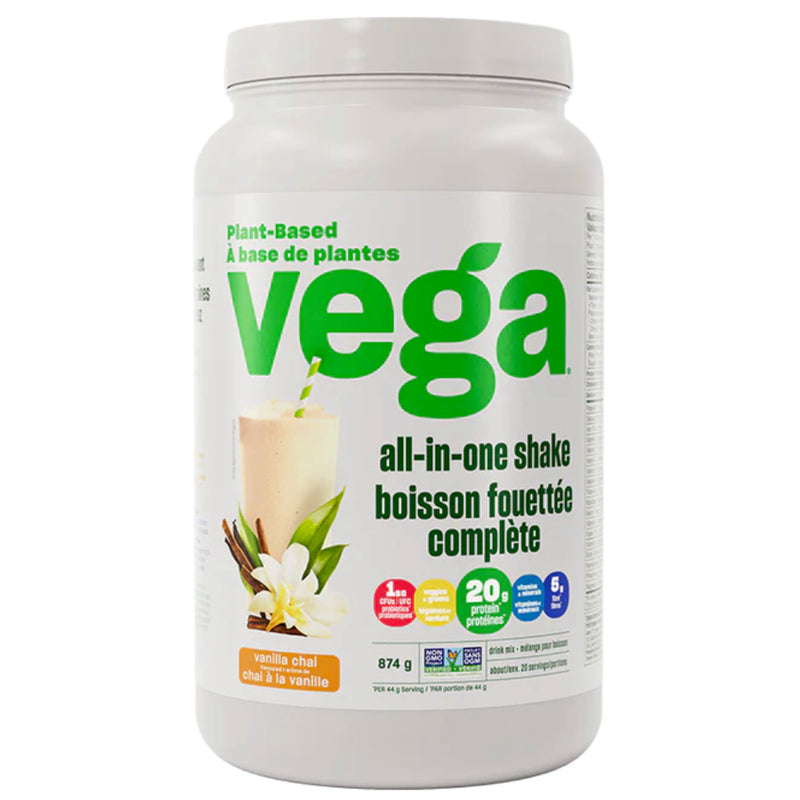 Vega One (20 Servings) | All-in-One Nutritional Shake Vanilla Chai | Vega Supplements