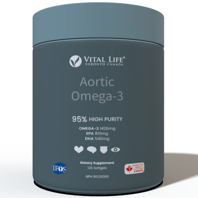 Vital Life | Aortic Omega-3 750 mg (120 Sgels)