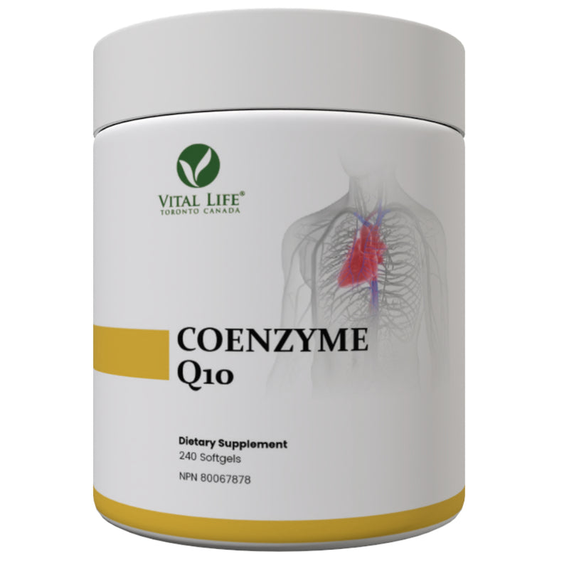 Vital Life | CoEnzyme Q10 (CoQ10) 100 mg (240 Softgels)