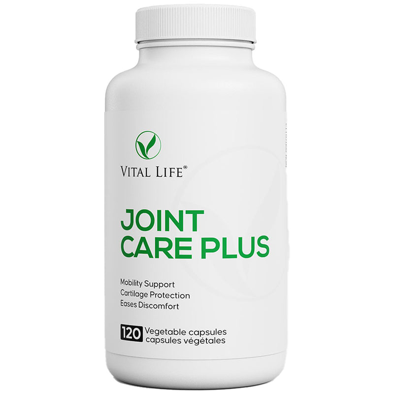 Vital Life Joint Care Plus supplement bottle on a white background