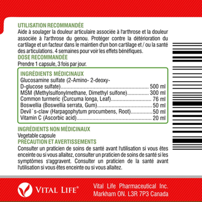 Vital Life | Joint Care++ Extra Strength (120 Vcaps)