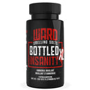 A black bottle labeled 'WARD SMELLING SALTS BOTTLED XL INSANITY' which is an ammonia inhalant.