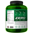 Green supplement container with label on a white background