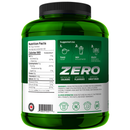 Green supplement container with label on a white background