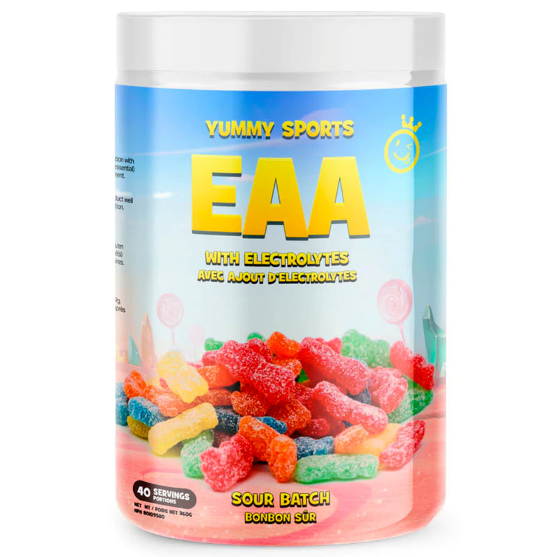 Yummy Sports EAA with Electrolytes bottle image flavour Sour Batch.