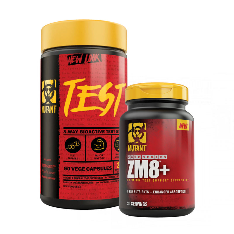 Buy Now! 30% OFF Mutant Nutrition TEST & ZM8+ Stack. Anyone who has experience elevated testosterone levels will tell you, there’s nothing like it. The recovery, strength, energy, libido, and general sense of well-being is off the charts. 