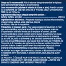 4EVERFIT Caffeine 200 mg (100 Tablets) directions & ingredients in French Language | Helps restore mental alertness. Natural source & pharmaceutical grade.