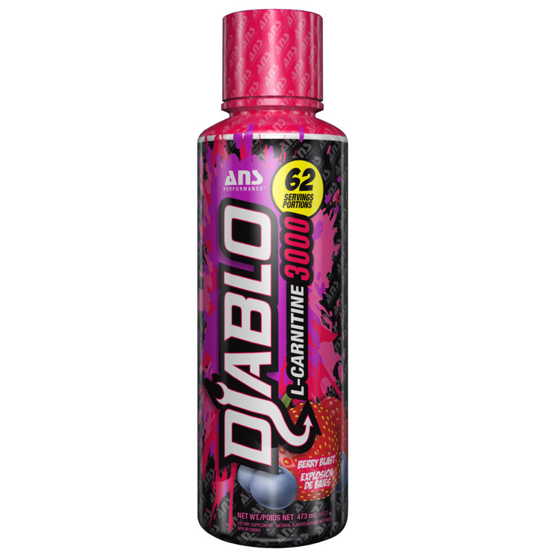 Buy Now! ANS Performance Diablo Liquid L-Carnitine (473 ml) Berry Blast. L-Carnitine is a fantastic supplement to support fat metabolism. It accelerates fat loss by supporting the transport of fatty acids to the muscles’ mitochondria where they can be burned off as energy.