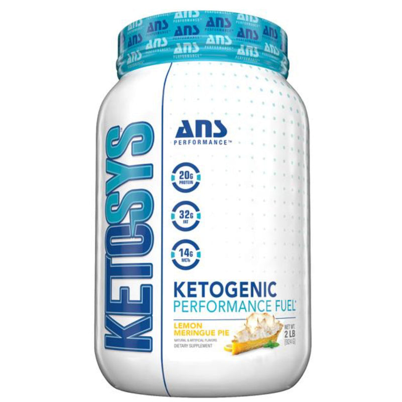 Buy Now! ANS Performance Ketosys (2 lb) Lemon Meringue Pie. KETOSYS™ is a nutritionally balanced supplement with 70% of calories from fat, 20% of calories from protein and low net carbs, making it a delicious and easy support for a ketogenic lifestyle.