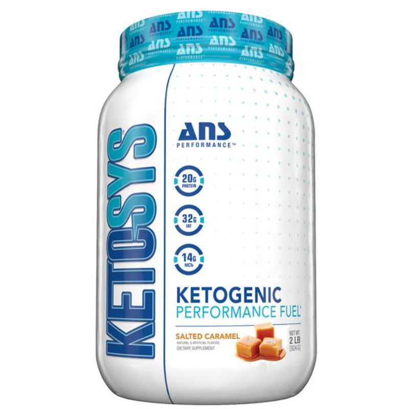 Buy Now! ANS Performance Ketosys (2 lb) Salted Caramel. KETOSYS™ is a nutritionally balanced supplement with 70% of calories from fat, 20% of calories from protein and low net carbs, making it a delicious and easy support for a ketogenic lifestyle.