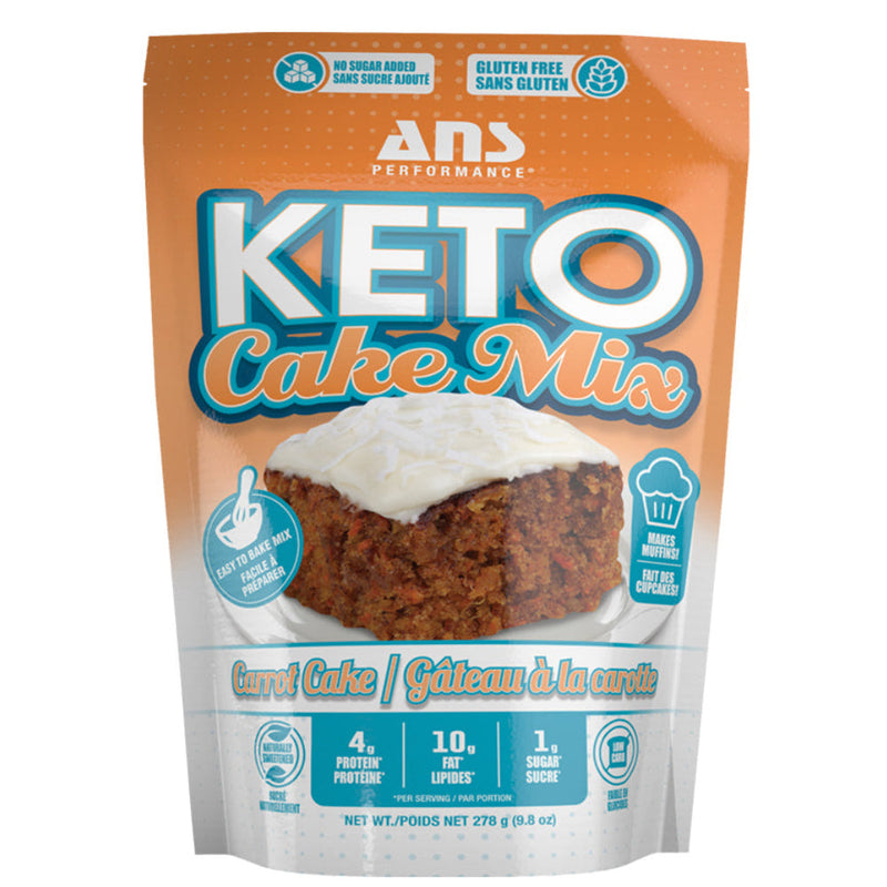 Buy Now! ANS Performance KETO Carrot Cake Mix. Incredibly delicious Carrot Cake Mix that will satisfy your cravings for real carrot cake or muffins! Let your creativity run wild.
