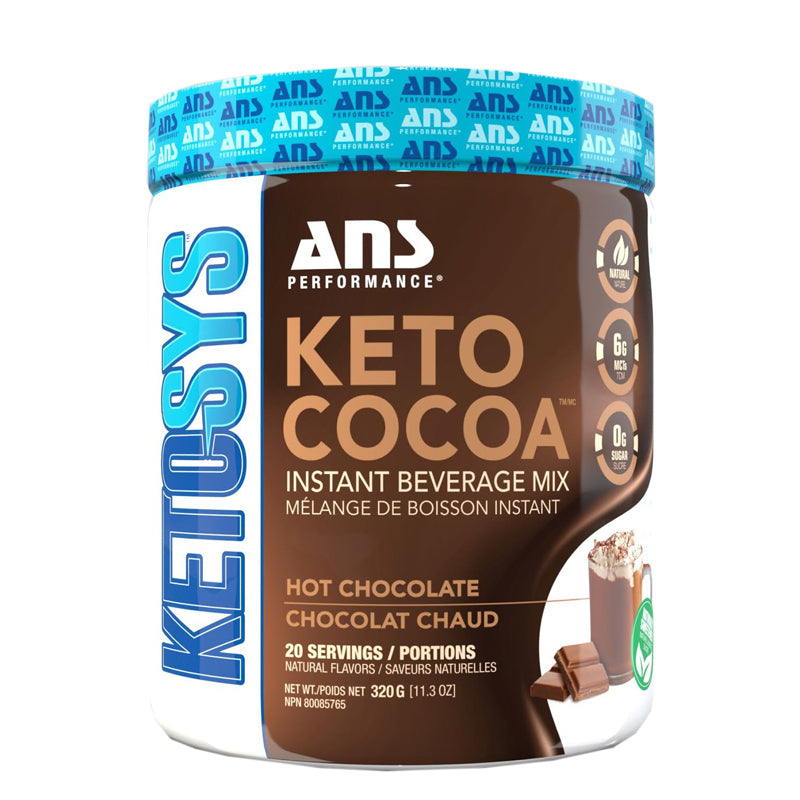 Buy Now! ANS Performance KETO Cocoa (320 g) Hot Chocolate Mix. Keto cocoa is a delicious, zero sugar hot chocolate beverage mix, designed to satisfy even the biggest chocoholics! keto-friendly and naturally-sweetened.