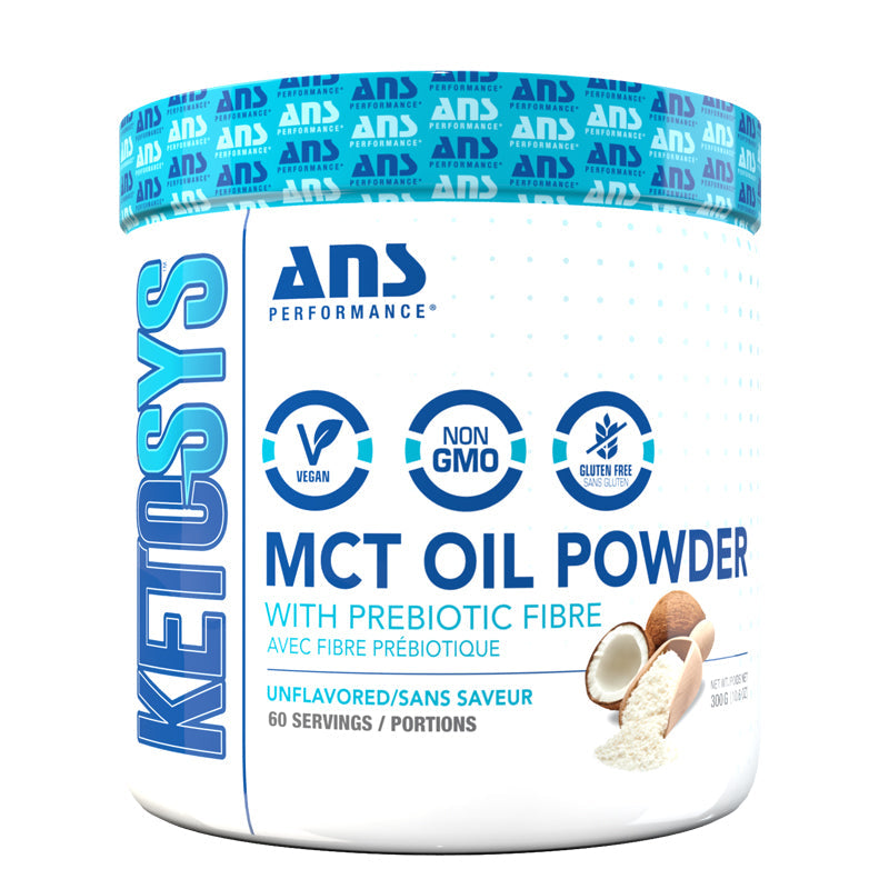 Buy Now! ANS Performance MCT Oil Powder (300 g) | Medium Chain Triglycerides. KETOSYS MCT oil powder combines MCTs with prebiotic acacia fiber for added gut microbiome support; and blends into hot or cold beverages with ease.