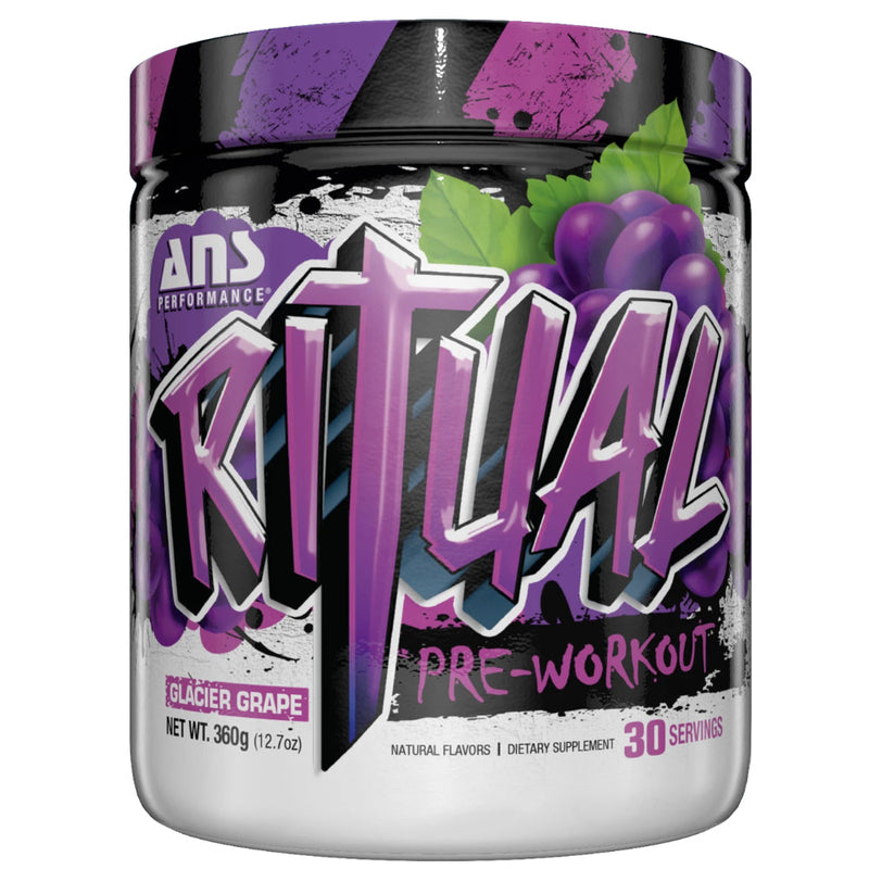 Buy Now! ANS Performance Ritual (30 servings) Glacier Grape. RITUAL will help you exceed previous boundaries, provide you unmatched energy, stamina and focus to elevate your training to the highest potential.